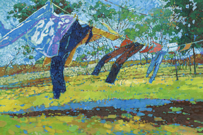 800x533 Clothesline Mark Altrogge Paintings - Clothesline Painting