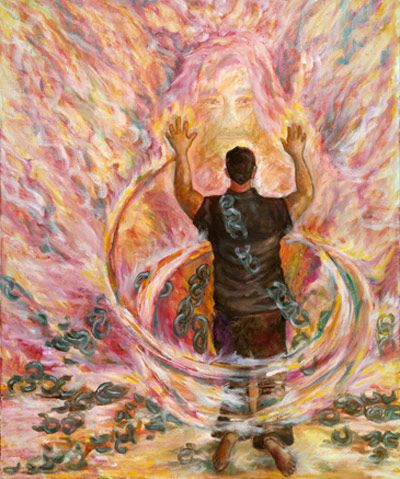 400x479 I Love Breaking Free By Cathy Schock Therefore, Since We Are - Cloud Of Witnesses Painting