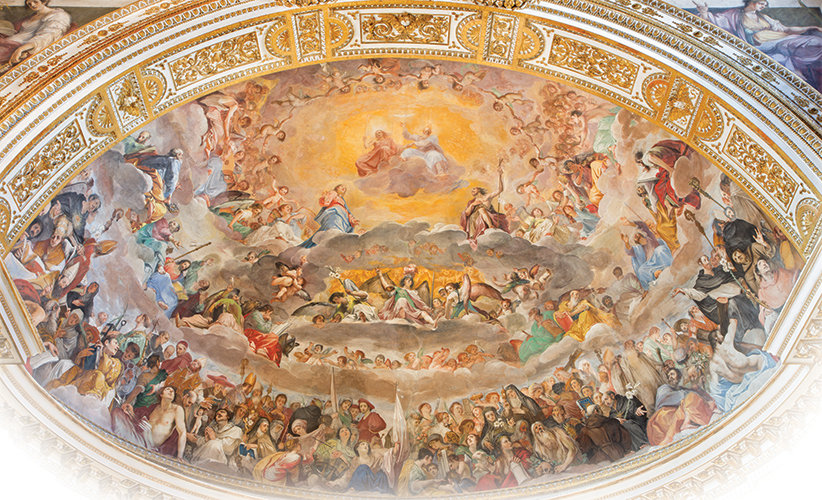 822x500 Be A Saint - Cloud Of Witnesses Painting