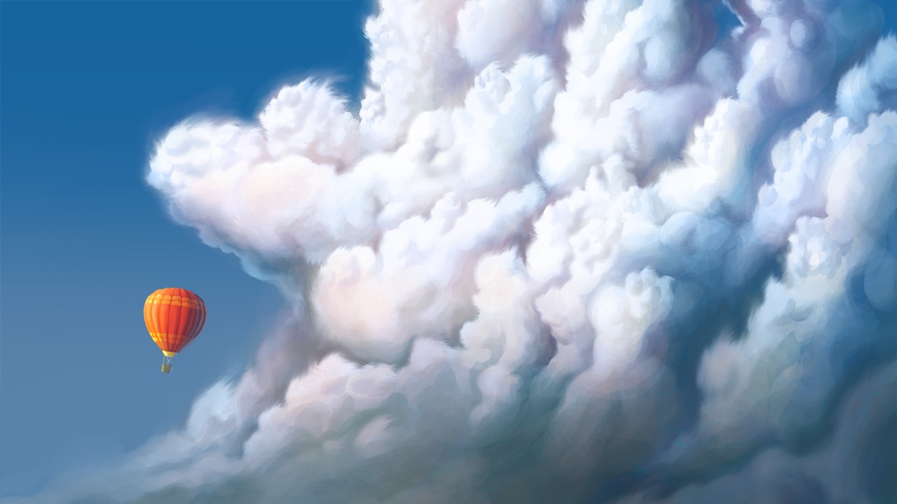 1280x720 Drawing And Painting Clouds For Digital Illustration Pluralsight - Cloud Painting