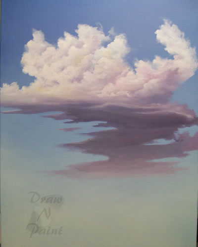 400x500 Painting Sunset Clouds With Color - Cloud Painting