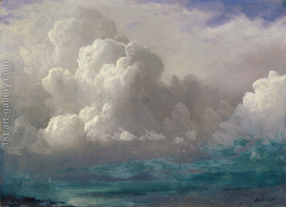 1000x726 Storm Clouds 1880 Albert Bierstadt Reproduction 1st Art Gallery - Cloud Painting