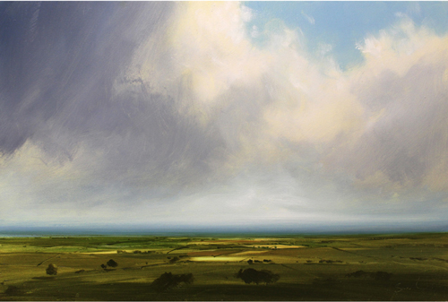 500x337 How To Paint Cloudy Skies - Cloudy Sky Painting