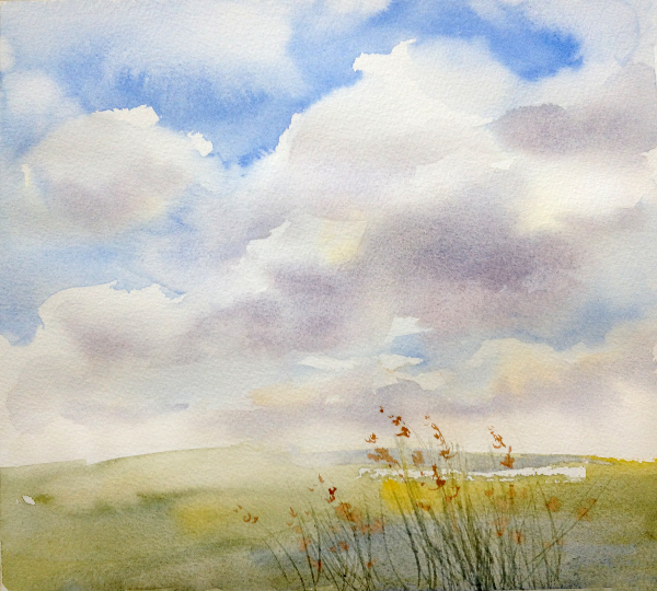 600x540 The Sky's The Limit! How To Paint The Sky In Watercolor - Cloudy Sky Painting