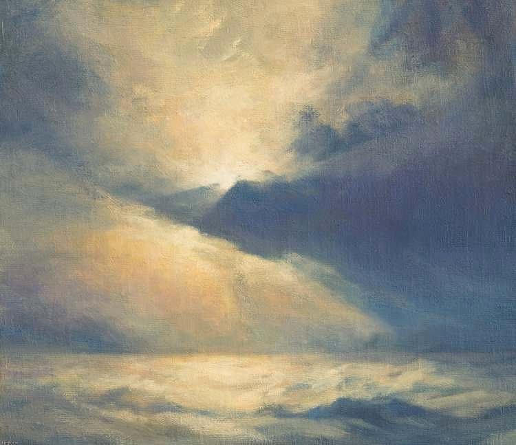 750x647 Air - Cloudy Sky Painting