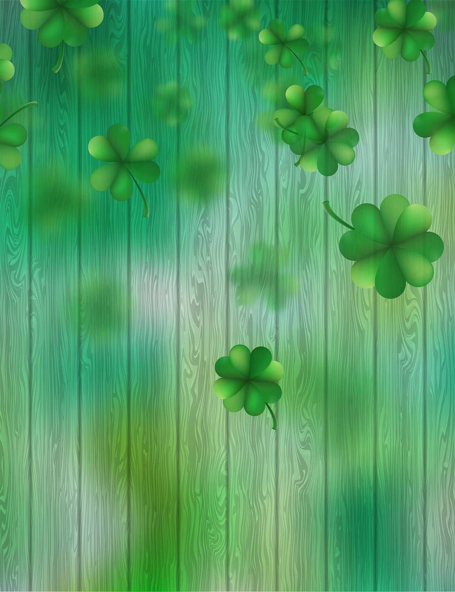 1538x2000 Green Wood Painting Clover Photography Backdrop Shopbackdrop - Clover Painting