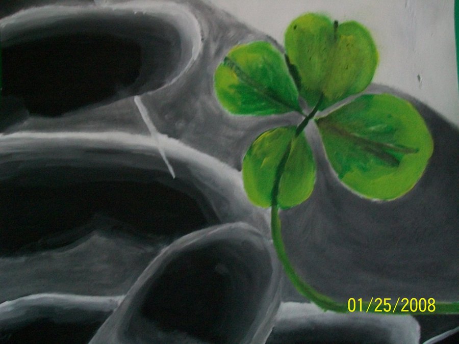 900x675 Four Leaf Clover Painting Practice By Rabbitfangs0108 - Clover Painting