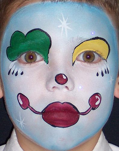 395x500 Face Painting Clown Face Painting Clown Tammy Beeks - Clown Face Painting