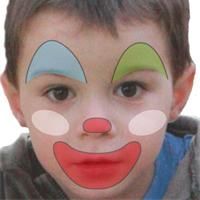 200x200 Happy Clown Face Painting For Kids Pretty Girl With Face - Clown Face Painting