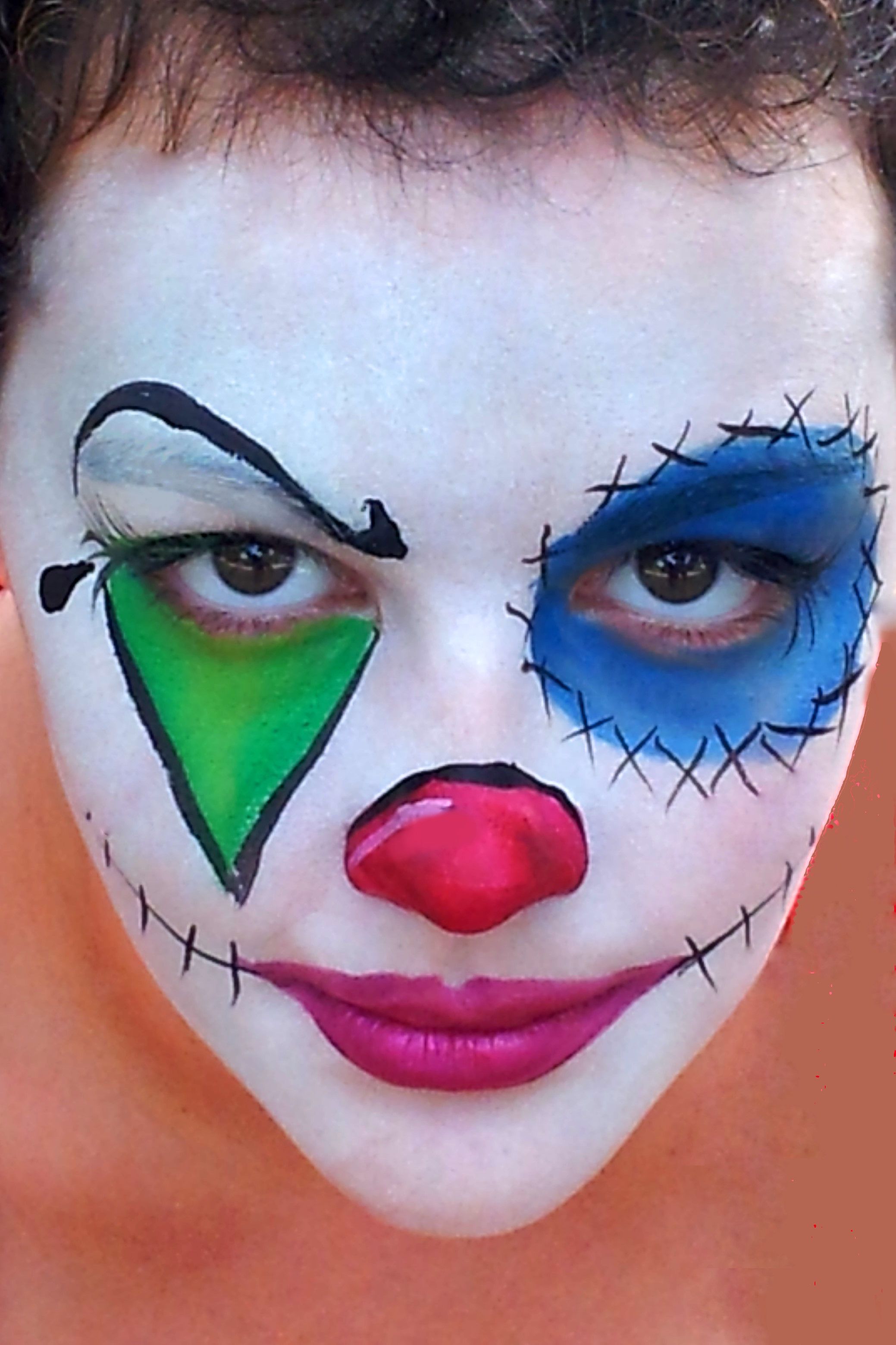 Clown Face Painting At PaintingValley Com Explore Collection Of Clown Face Painting