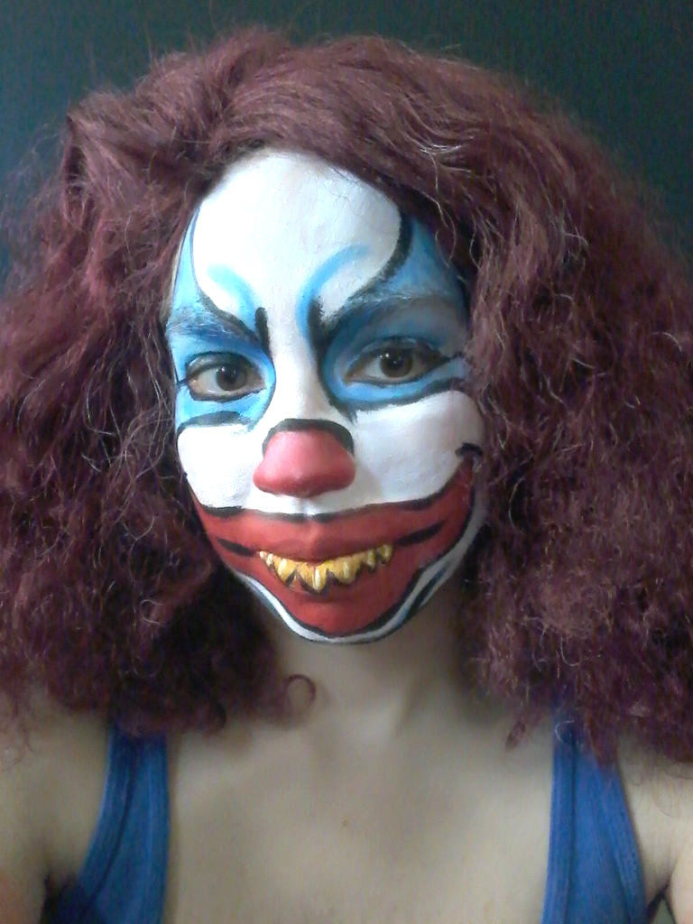 768x1024 Creepy Clown Face Paint 8 Steps (With Pictures) - Clown Face Painting