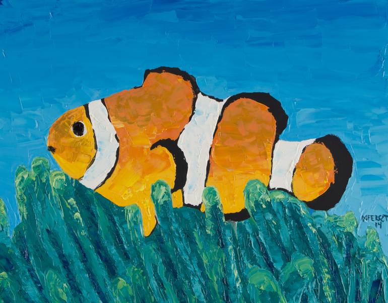 Clown Fish Painting at PaintingValley.com | Explore collection of Clown ...