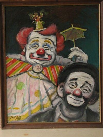 400x533 The 212 Best Clown Art Images On Clowns, Clown - Clown Oil Painting Canvas