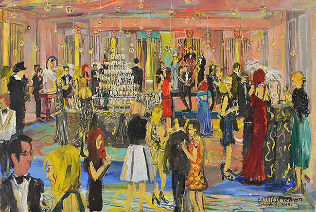 650x436 Patricia Bennett Live Event Painting - Club Painting