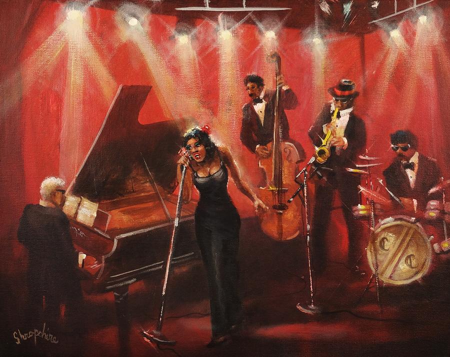 900x714 The Cotton Club Painting By Tom Shropshire - Club Painting