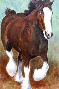 199x300 Clydesdale Horse Paintings Fine Art America - Clydesdale Horse Painting