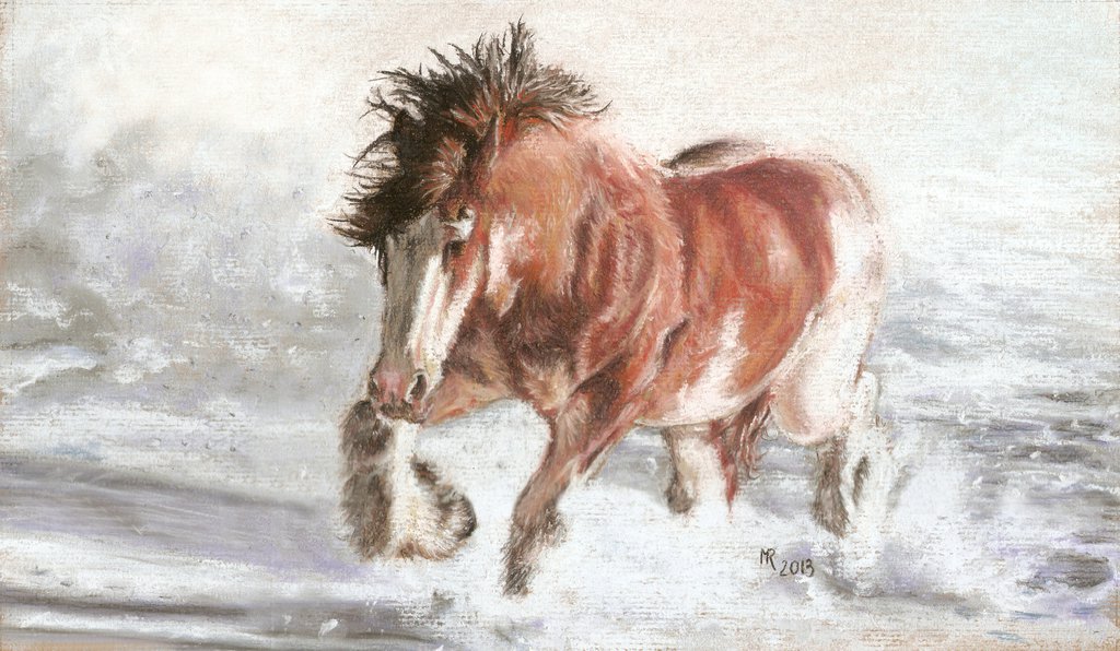 1024x596 17. Clydesdale Horse Winter By Mrfour1 - Clydesdale Horse Painting