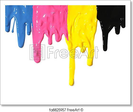 560x470 Free Art Print Of Cmyk Paint Dripping. Cmyk Paint Dripping - Cmyk Painting