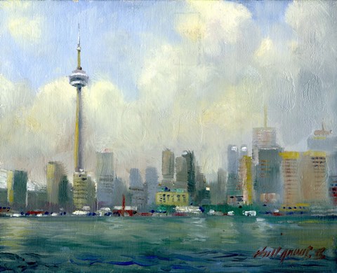 480x390 Cn Tower, Toronto Fine Art Print By Hall Groat Ii - Cn Tower Painting