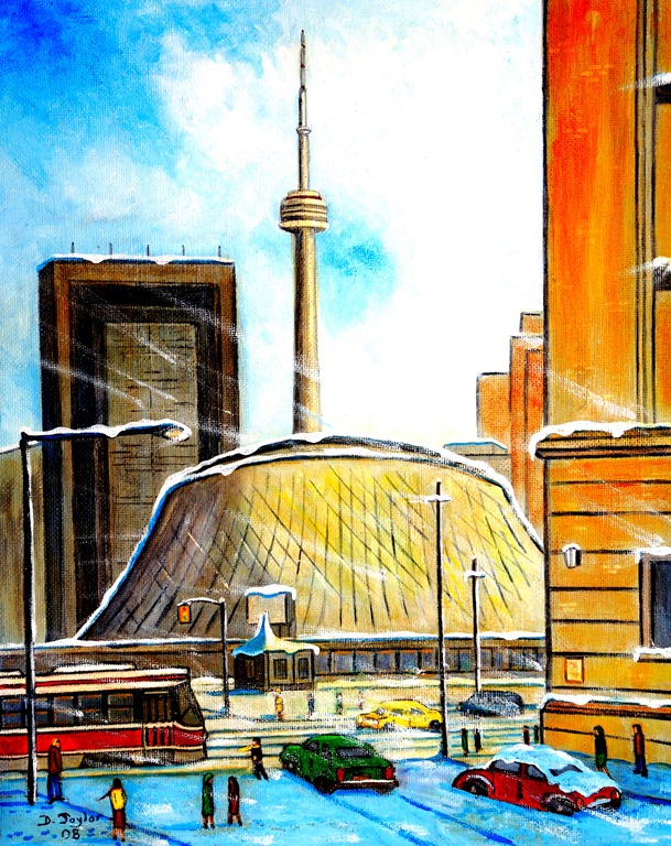 609x768 Cn Tower Historic Toronto - Cn Tower Painting