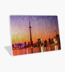 210x230 Cn Tower Painting Amp Mixed Media Laptop Skins Redbubble - Cn Tower Painting