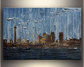 340x270 Cn Tower Painting Etsy - Cn Tower Painting