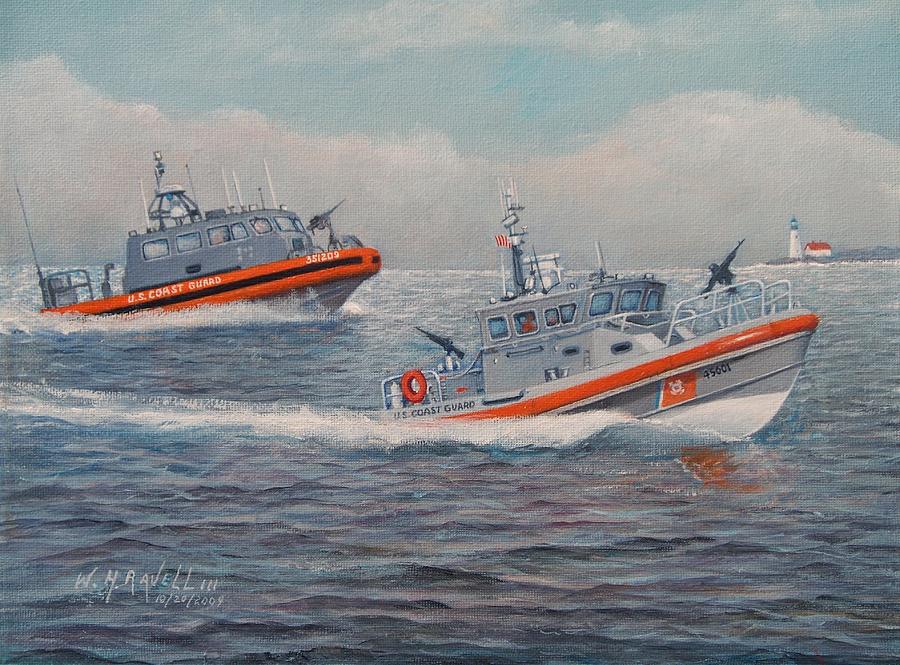 900x665 Coast Guard Lri And Rb M Painting By William H Ravell Iii - Coast Guard Painting