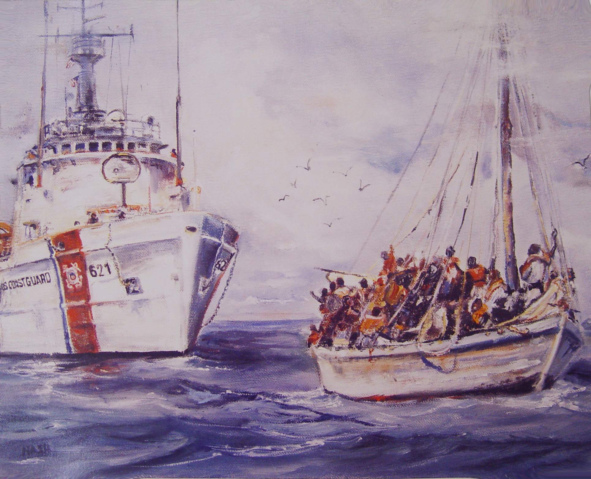 1931x1565 Dana Nash - Coast Guard Painting