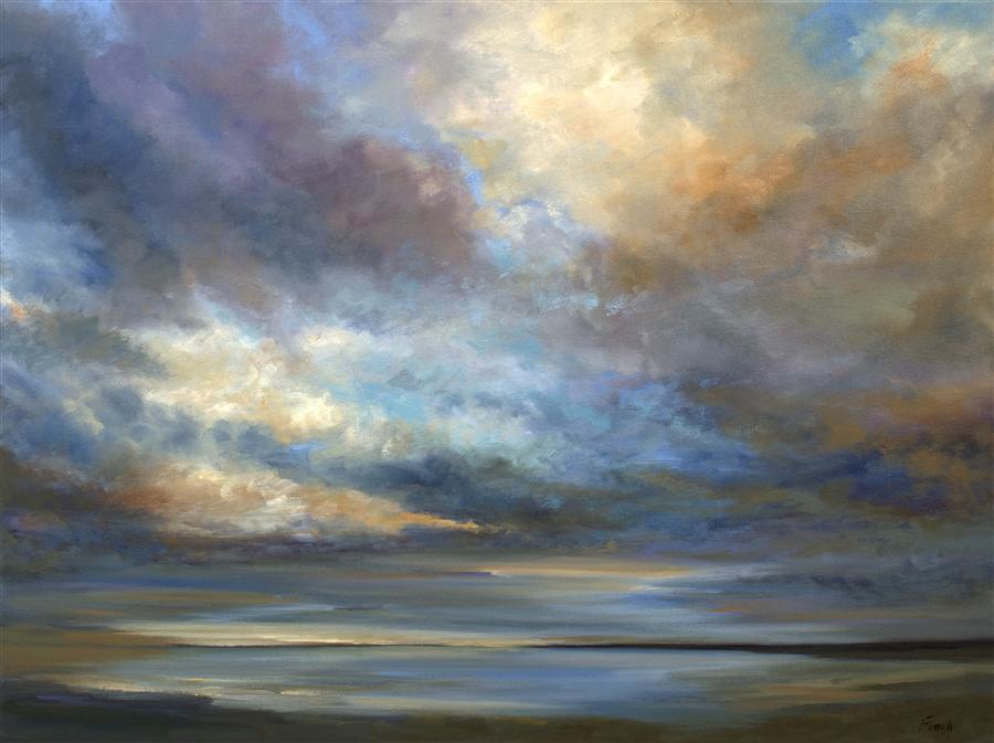 900x673 Coastal Clouds V Sheila Finch - Coastal Painting