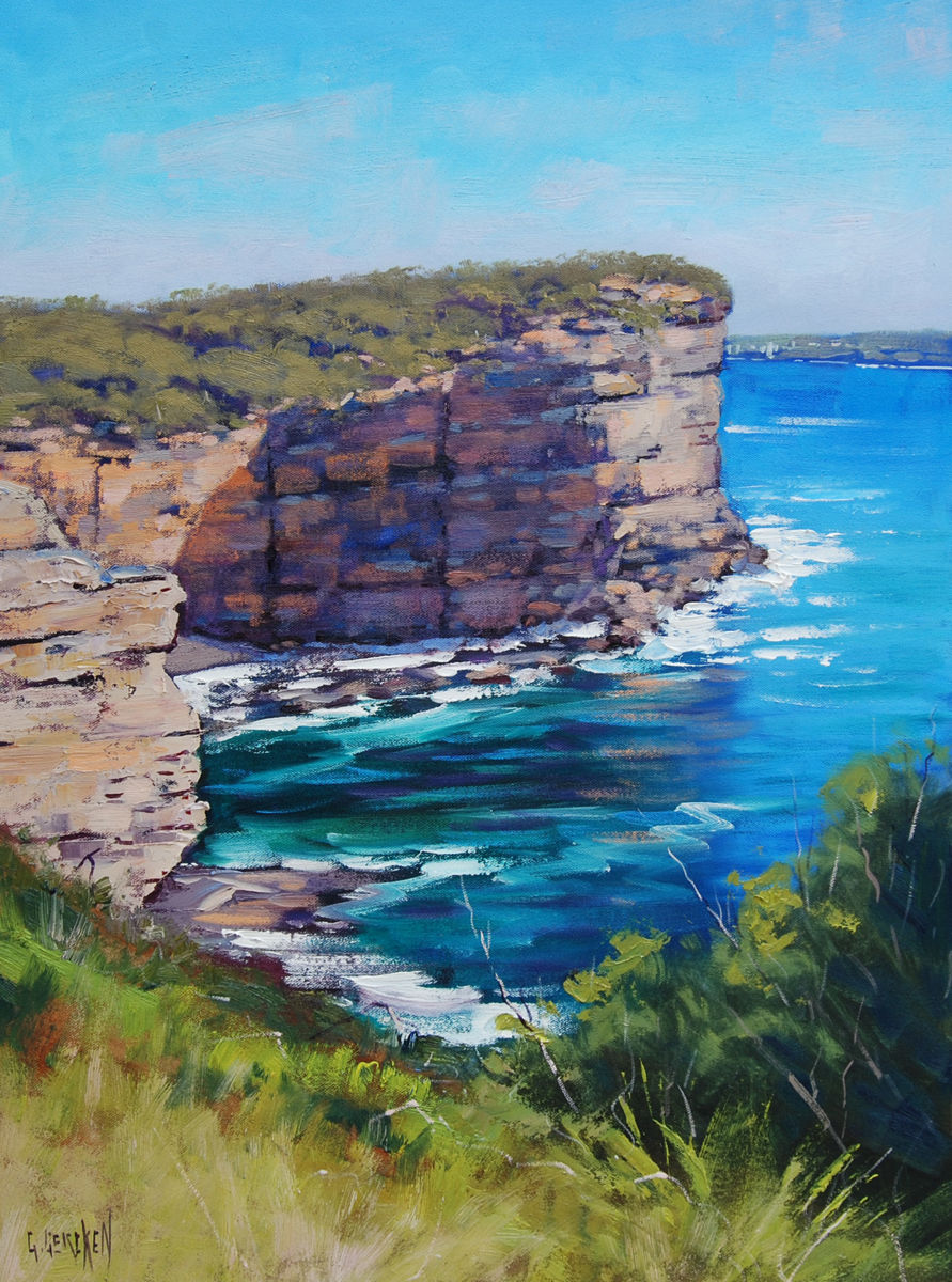 891x1200 Sydney Headland (Graham Gercken) - Coastal Painting