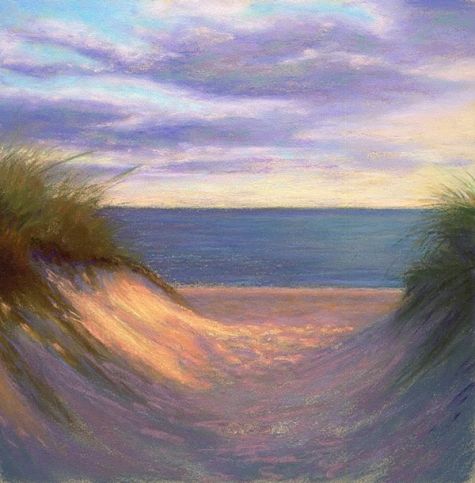 475x483 To Cape Cod Bay Coastal Painting By Poucher Original Art Painting - Coastal Painting