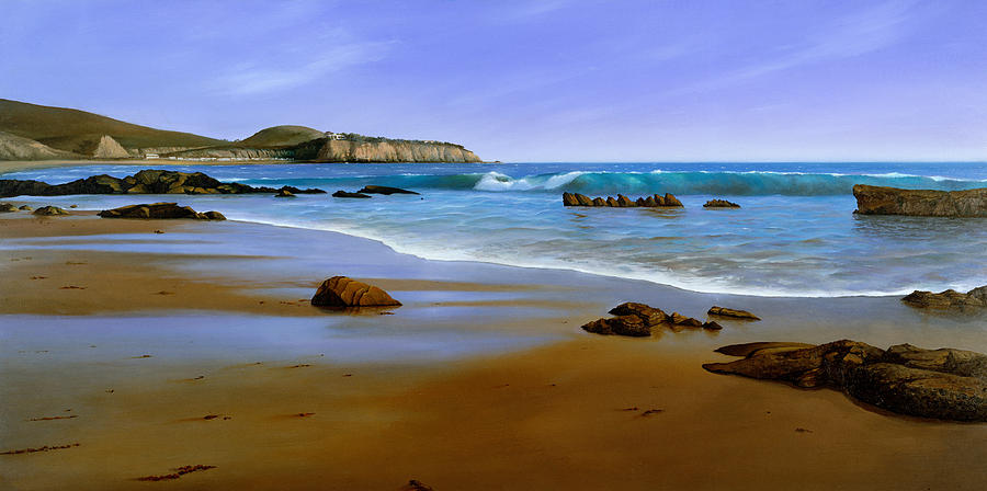900x448 California Coast Painting By Cliff Wassmann - Coastal Painting