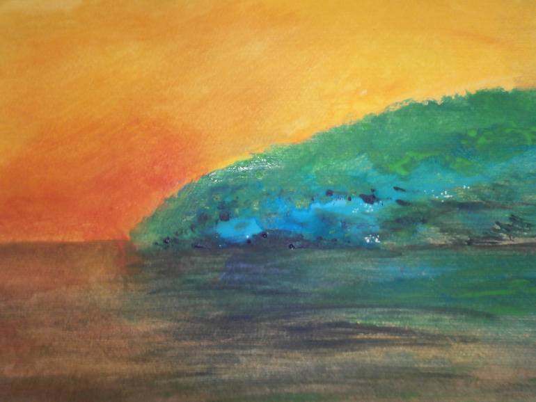 770x578 Saatchi Art Scenic Coastline Painting By Margaret L Laws - Coastline Painting