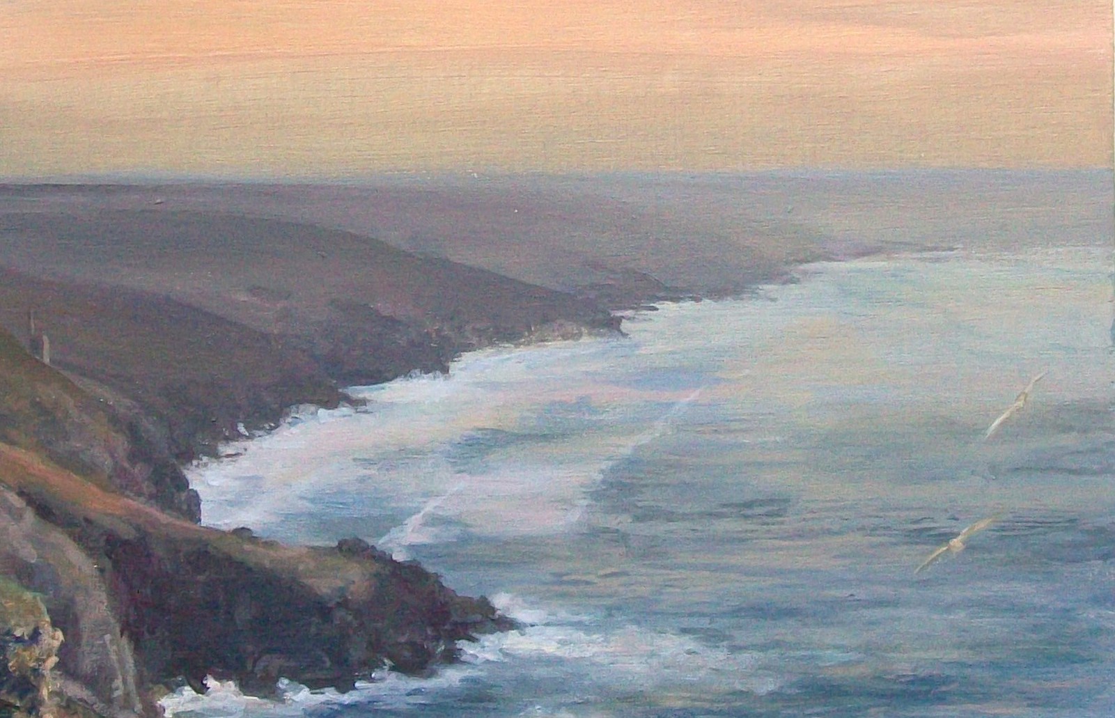 1601x1031 Southwest Landscape Painting Painting With A Limited Palet - Coastline Painting