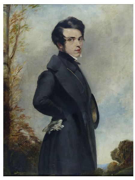 450x600 An Unknown Man In A Frock Coat (Oil Painting) Frock - Coat Painting