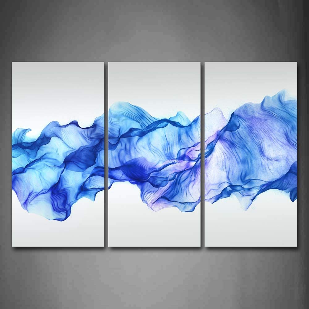 1000x1000 Firstwallart Artistic Abstract Blue Like Wave Wall Art - Cobalt Blue Painting