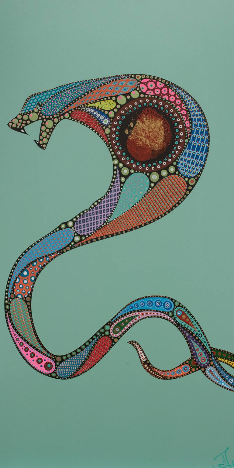 770x1540 Saatchi Art Cobra Painting By Viesturs Holenders - Cobra Painting