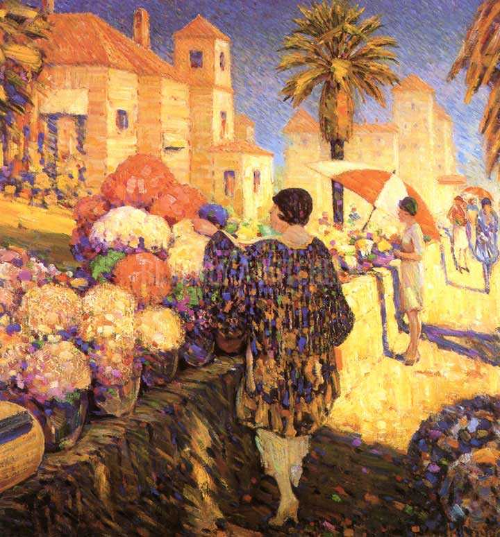 720x774 California Ideal By Frank Coburn Giclee Print From Beverly - Coburn Painting