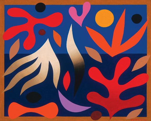 520x416 The Cbus Collection Of Australian Art John Coburn Barrier Reef - Coburn Painting