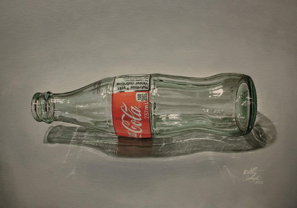1024x716 Coke Bottle Painting By Straewefin - Coca Cola Bottle Painting