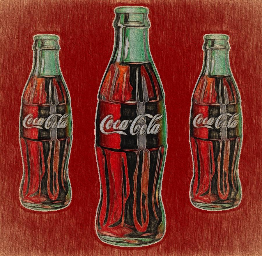 Green coca cola bottles