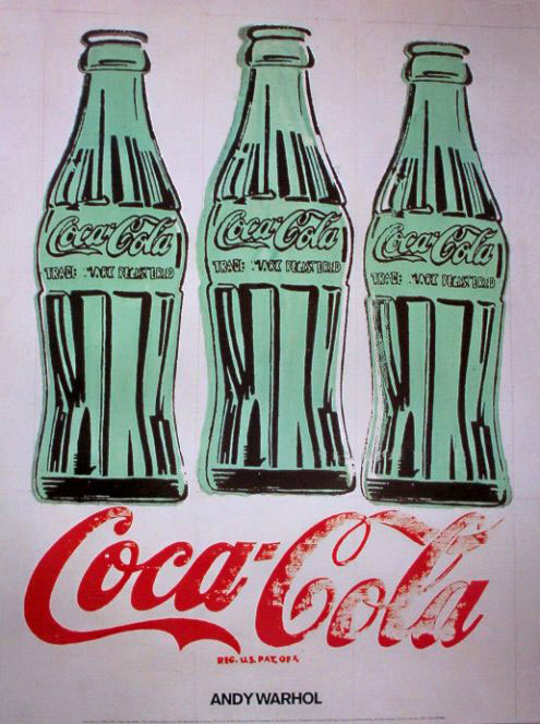 495x664 Andy Warhol's Coca Cola Paintings - Coca Cola Bottle Painting