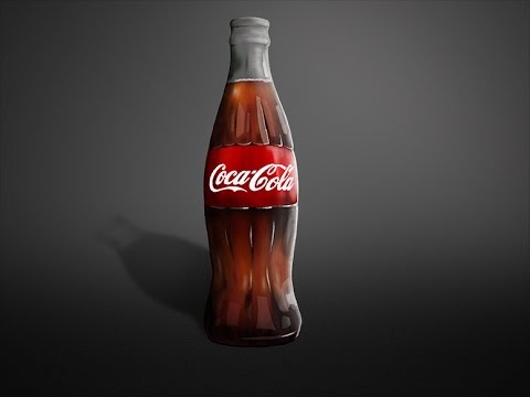 480x360 Coca Cola Bottle (Time Lapse Digital Painting) - Coca Cola Bottle Painting