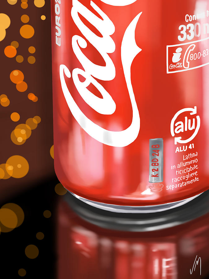 675x900 Coca Cola Painting By Veronica Minozzi - Coca Cola Painting