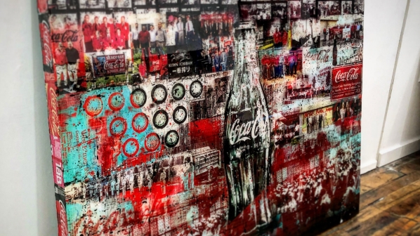 598x336 Markus Sebastiano Creates Artwork Commemorating Coca Cola Northern - Coca Cola Painting