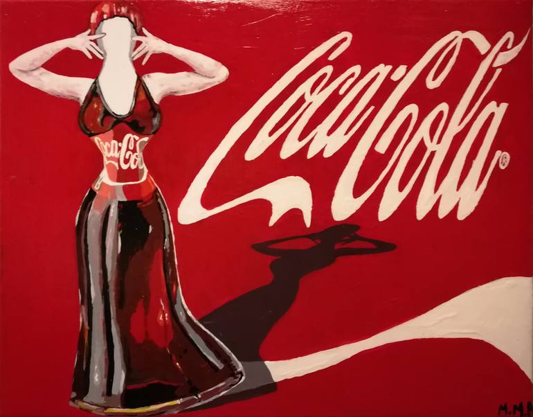 770x602 Saatchi Art Coca Cola Painting By Maria Rom - Coca Cola Painting