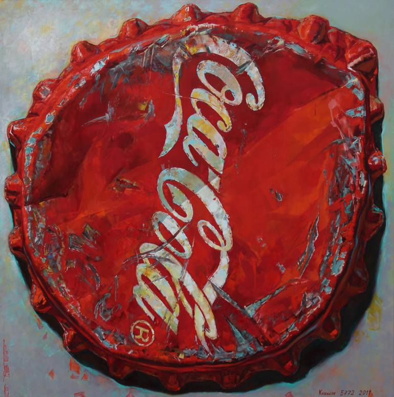 770x776 Saatchi Art Coca Cola Sold Painting By Andrei Krioukov - Coca Cola Painting