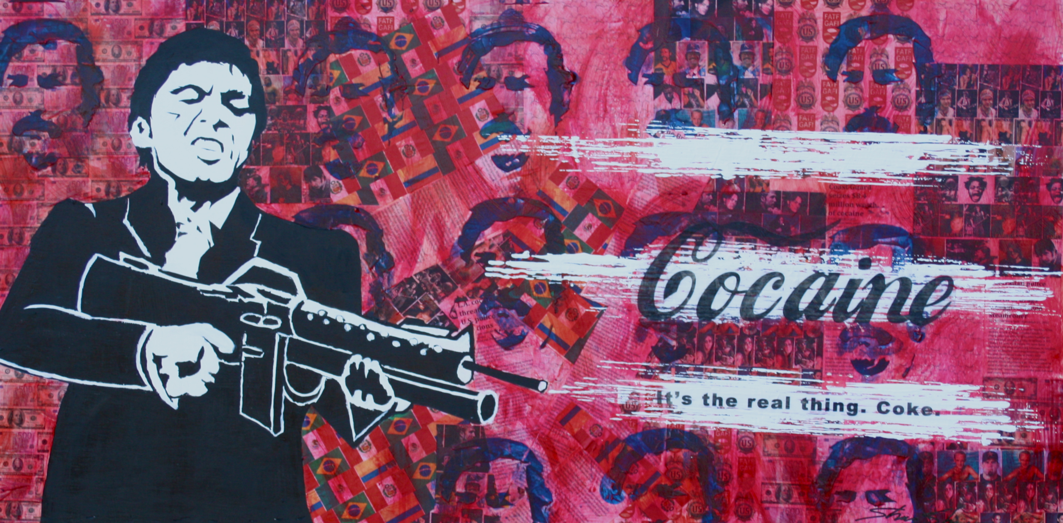 3535x1742 Interview On It's The Real Painting Shawnshawnartist - Cocaine Painting