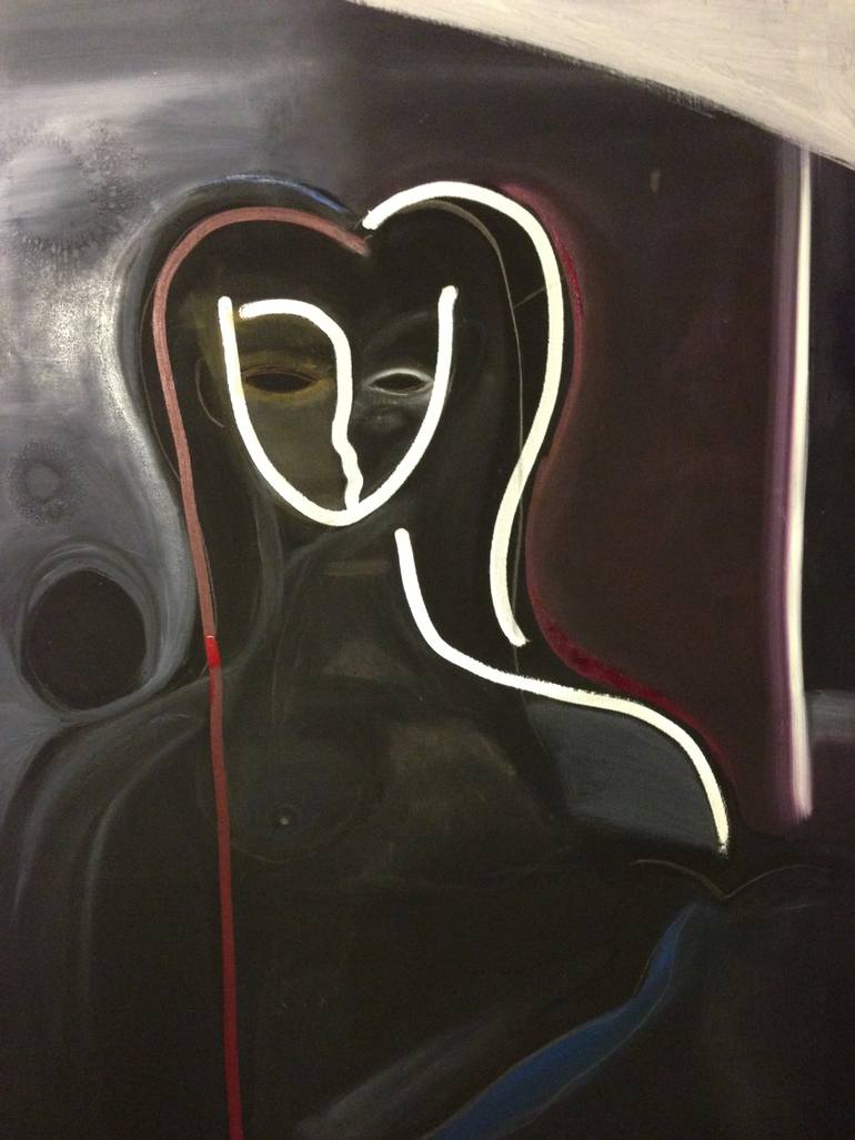 770x1027 Saatchi Art Cocaine At Night Painting By Brando Ibitayo - Cocaine Painting