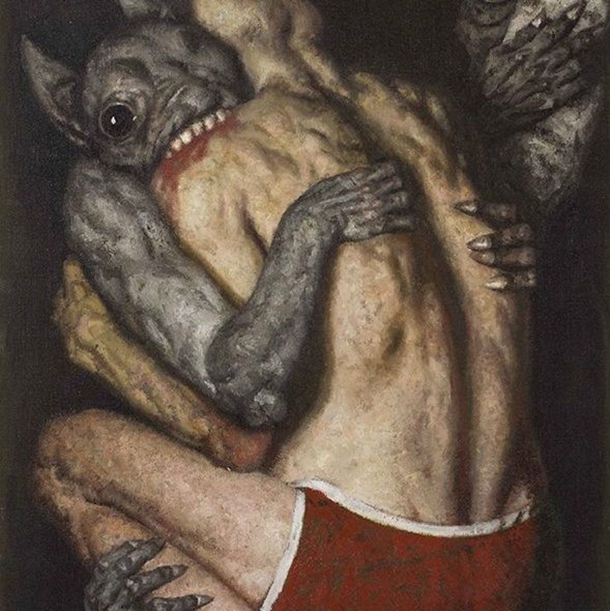 1198x1200 Ritual To Appease The Spirits Of Violent, Cocaine Addled Men Armed - Cocaine Painting